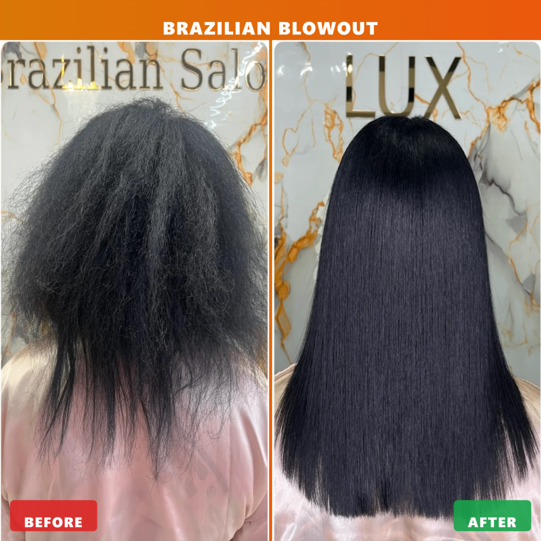Brazilian Blowout — Before & After